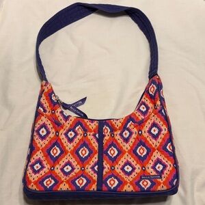 Bella Taylor Orange and Purple Patterned Women's Bag